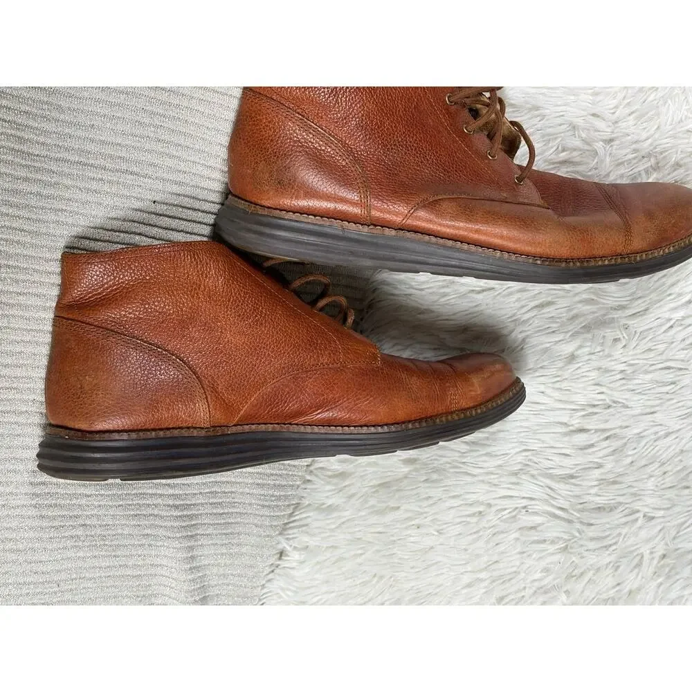Cole Haan Grand OS C23429 Men's Chukka Oxford Casual Brown Shoes Size 12M